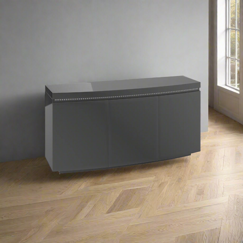 Fabian 3 Door Grey Sideboard with LED Light