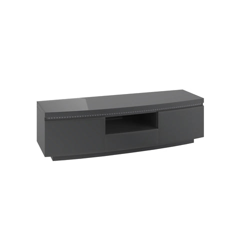 Fabian White High Gloss TV Entertainment Unit with LED Light