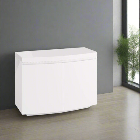 Fabian 2 Door White Sideboard with LED Light