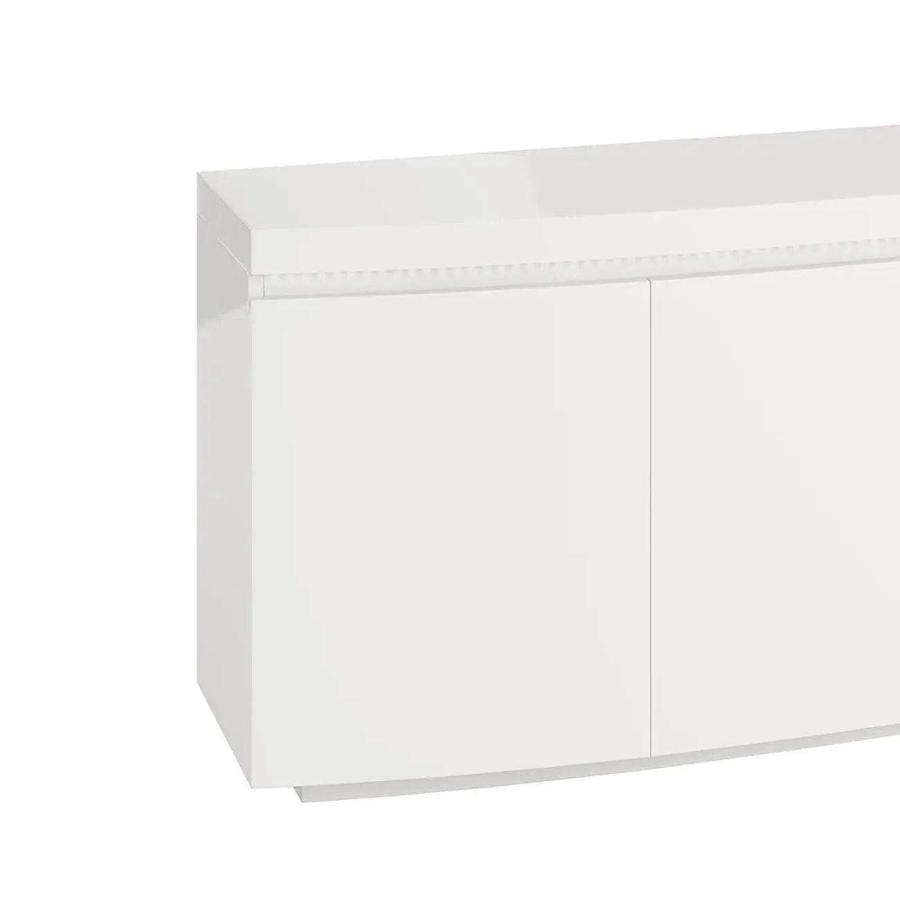 Fabian 3 Door White Sideboard with LED Light