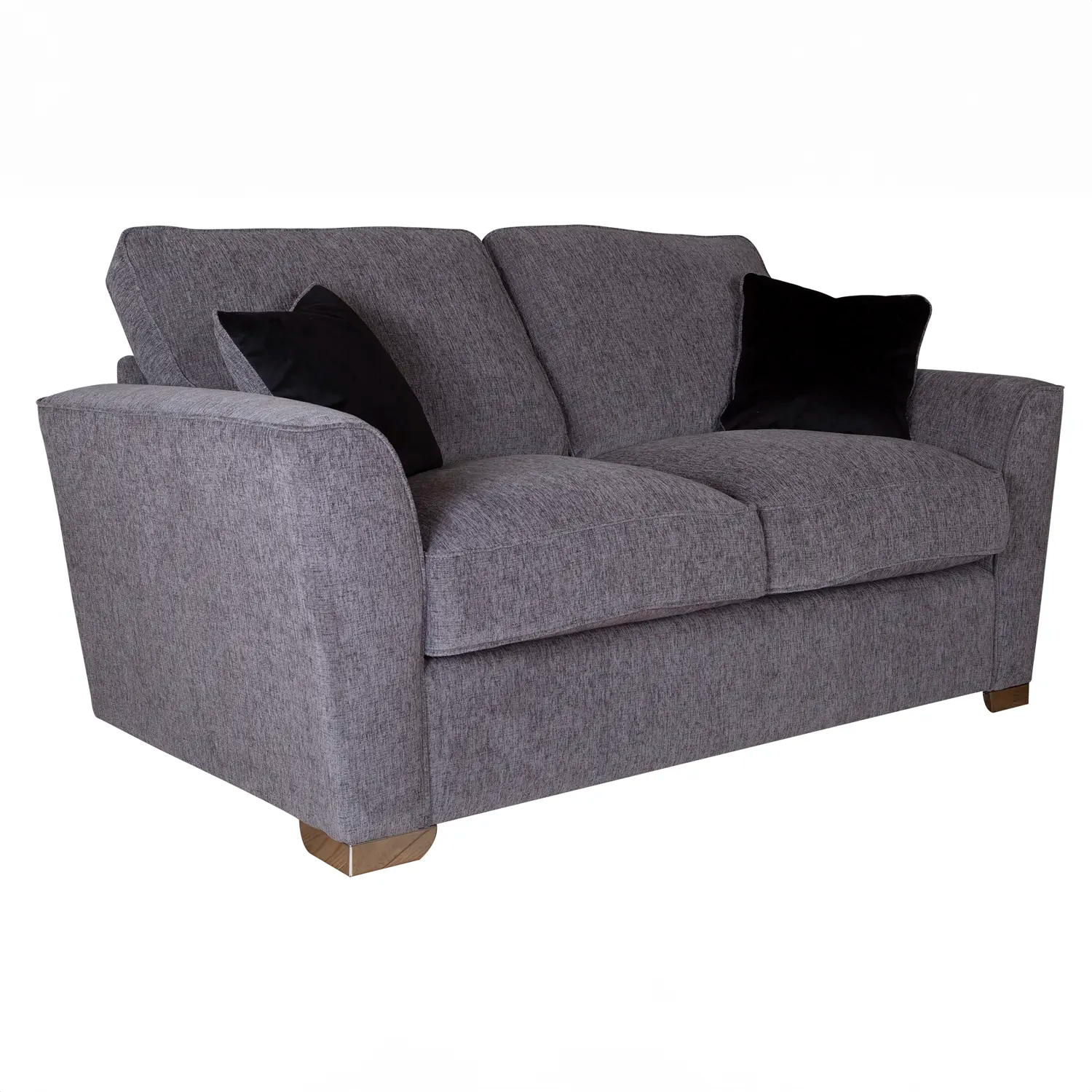 Fargo Charcoal Grey Fabric Upholstered 2 Seater Sofa