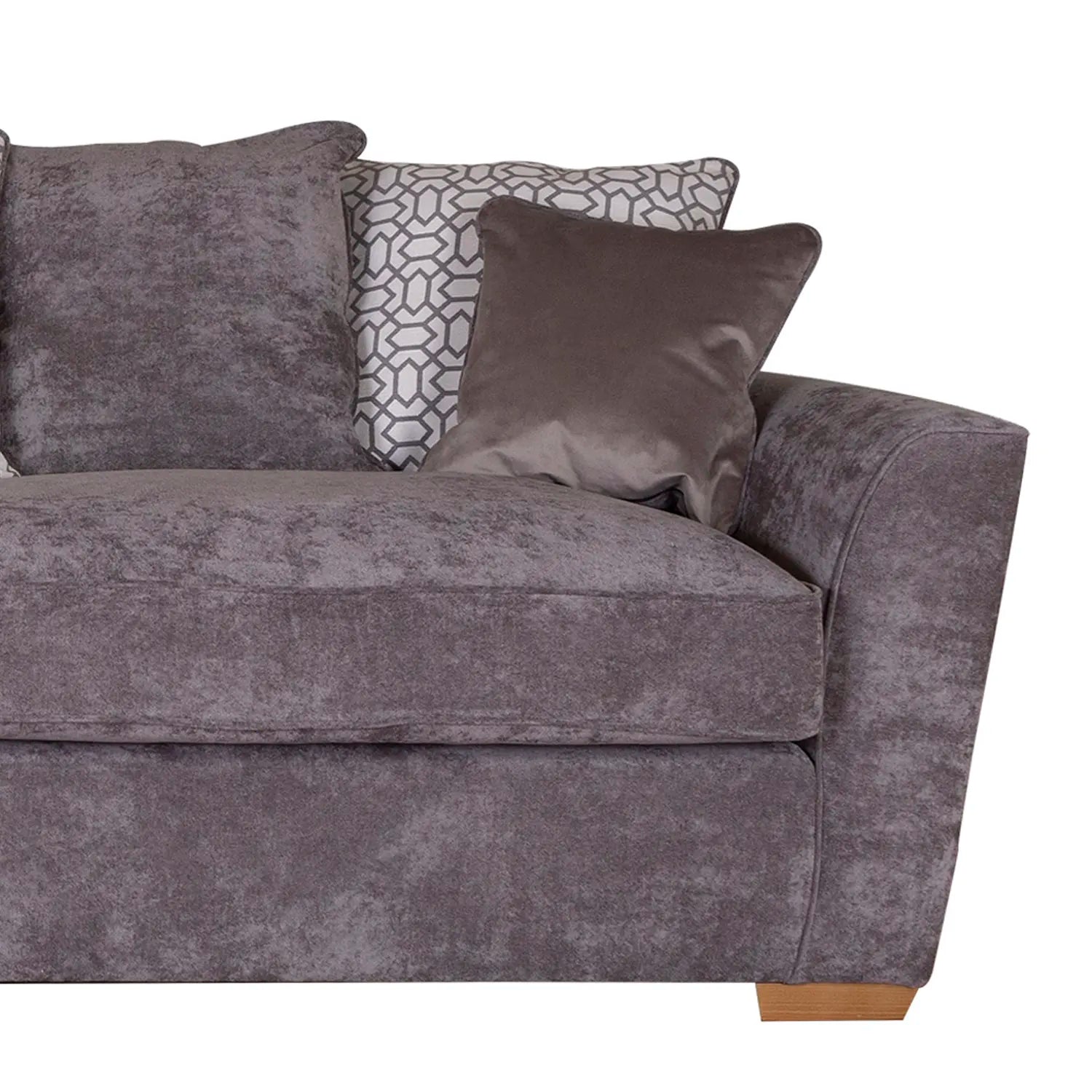 Fargo Kingston Grey Fabric Upholstered 3 Seater Sofa