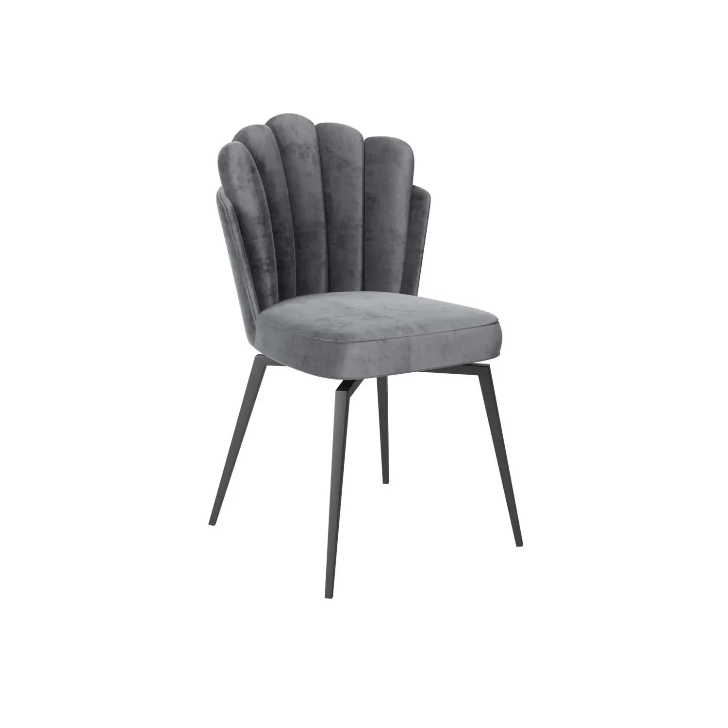 Alessio Matte Grey Ceramic Round Extending Dining Table With Ferra Dining Chairs