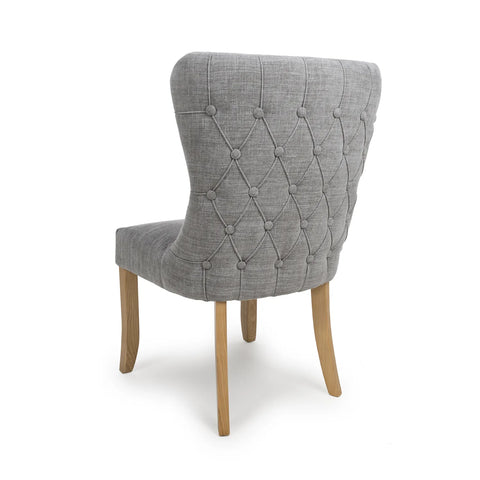 Florence Grey Quilted Button Back Dining Chairs