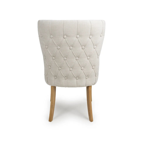 Florence Quilted Button Back Dining Chair for Wooden Dining Table