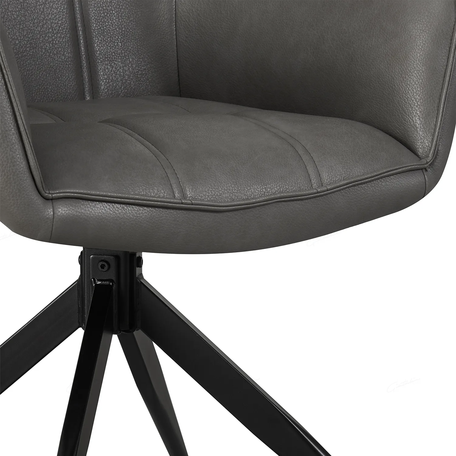 Black Legs Grey Modern Dining Chairs