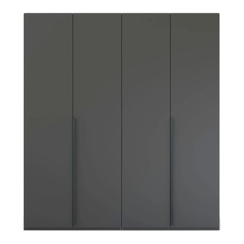 Rauch Frans Hinged Door Wardrobe with puristic design, revolving doors, spacious interior, premium quality, and soft-close mechanism. Customize your storage with 10-year warranty. Free assembly service included. - Front Veiw