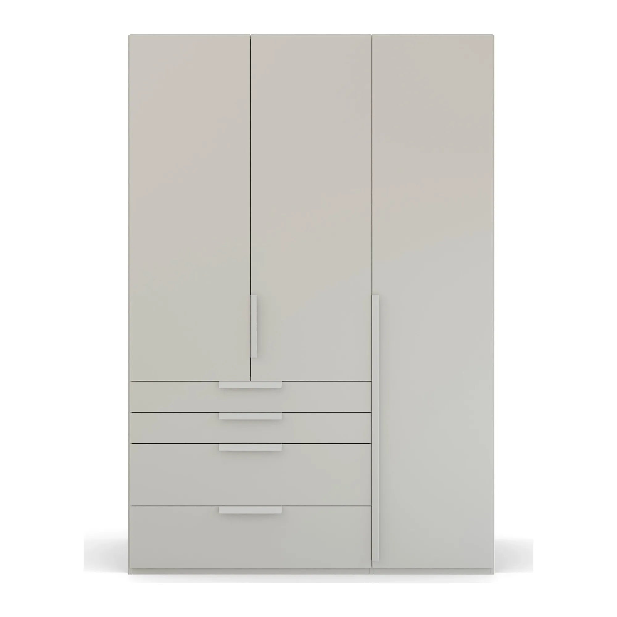 Frans 151cm Decor 3 Door Wardrobe With Drawers