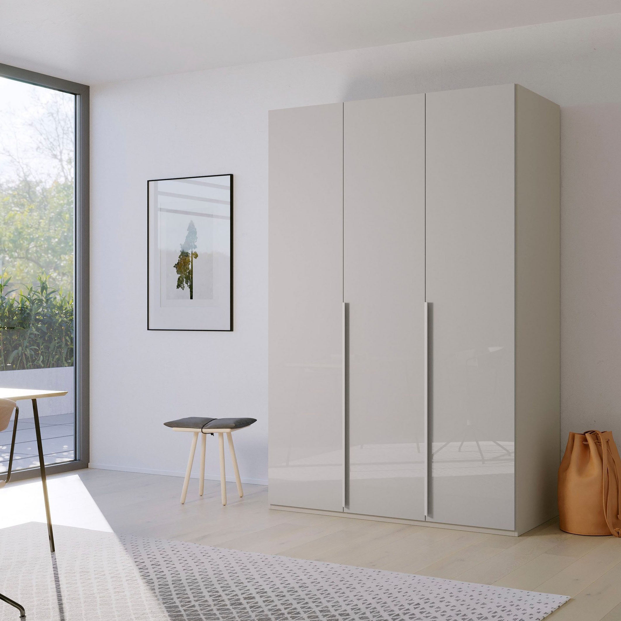 Rauch Frans 151cm Glass 3 Door Wardrobe