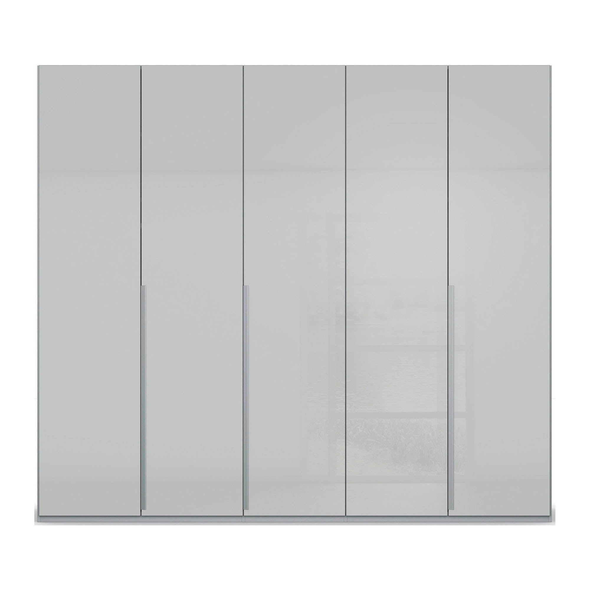 Frans 250cm 5 Door Glass Front Wardrobe