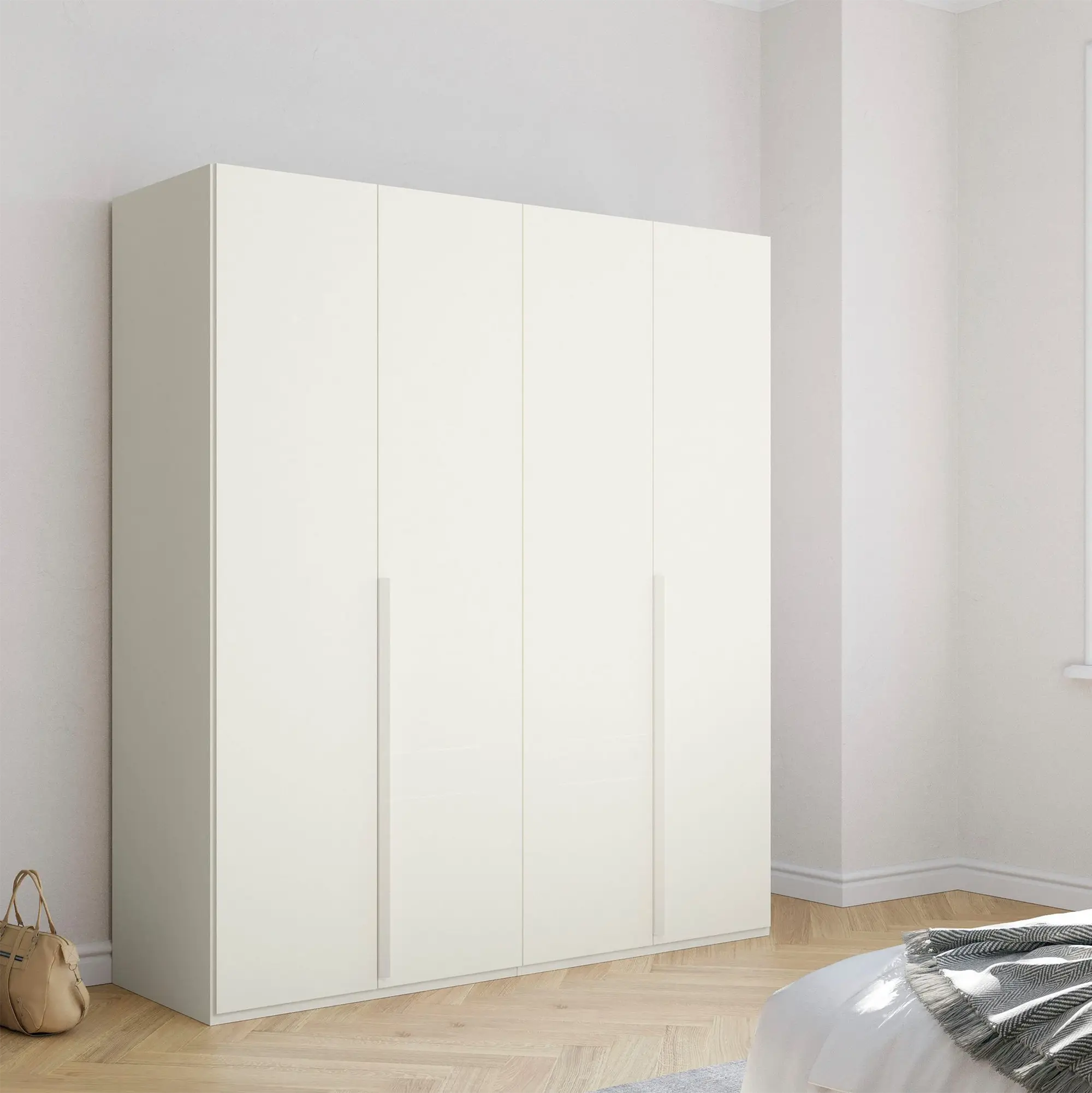 Frans 200cm Decor 4 Door Hinged Wardrobe