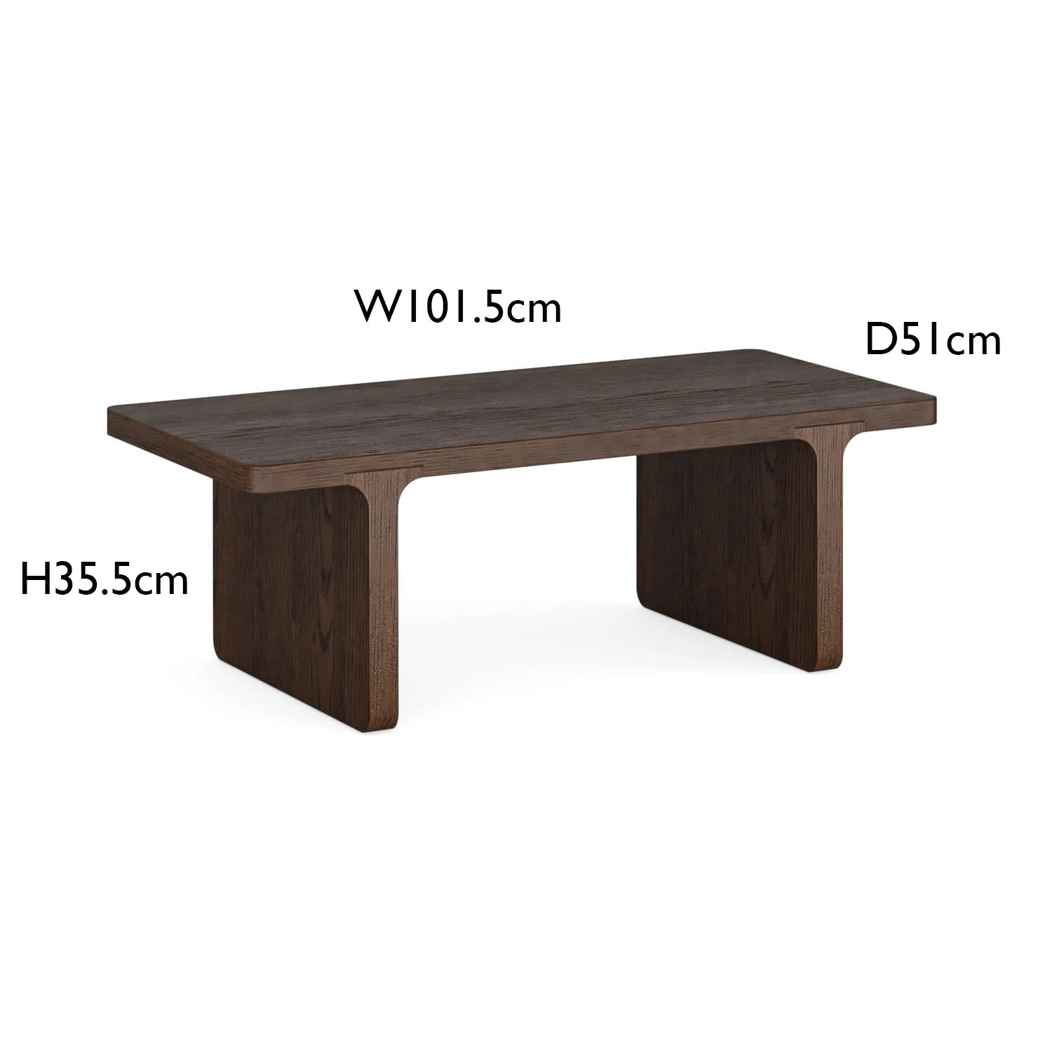 Saint Amond Dark Wood Coffee Table