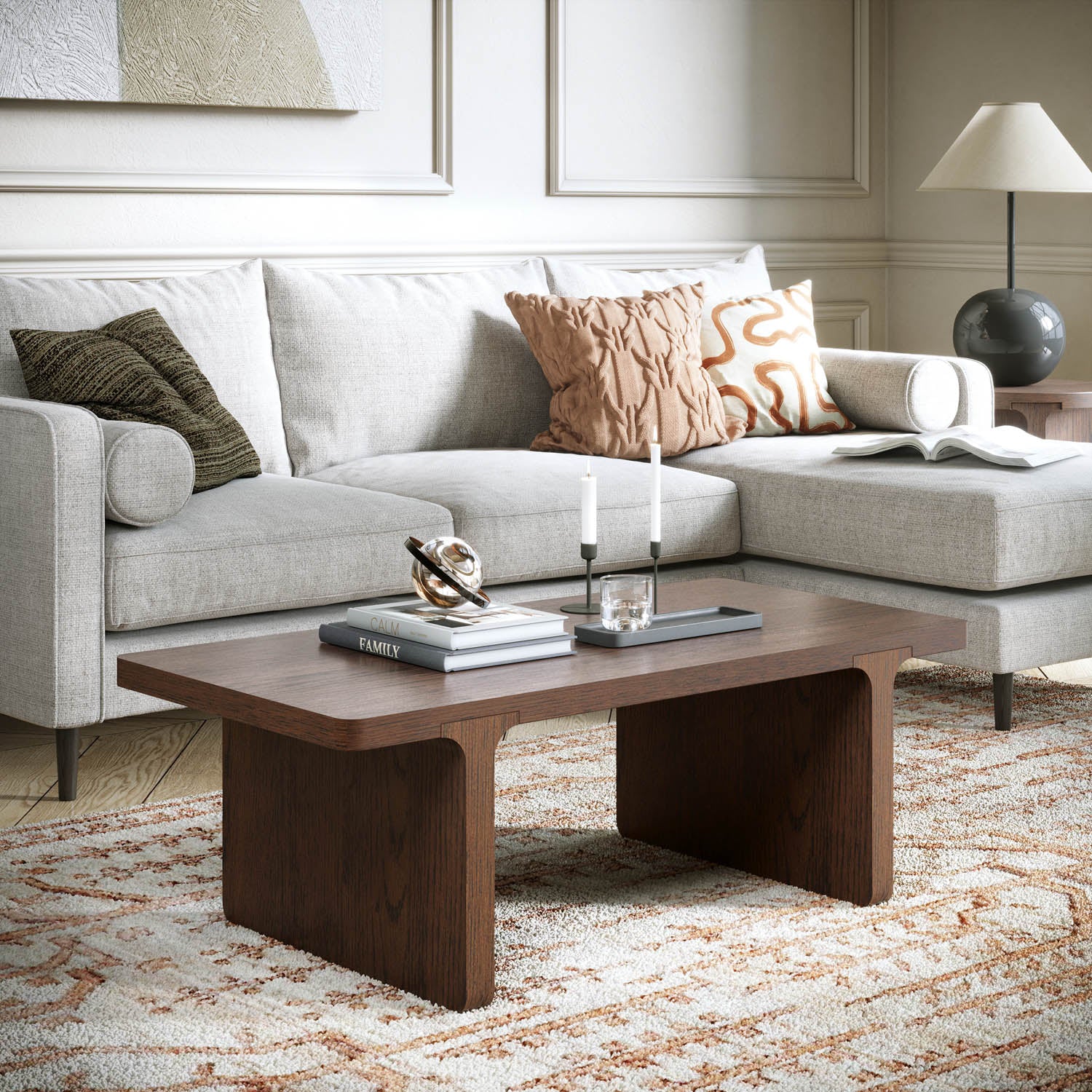 Saint Amond Dark Wood Coffee Table