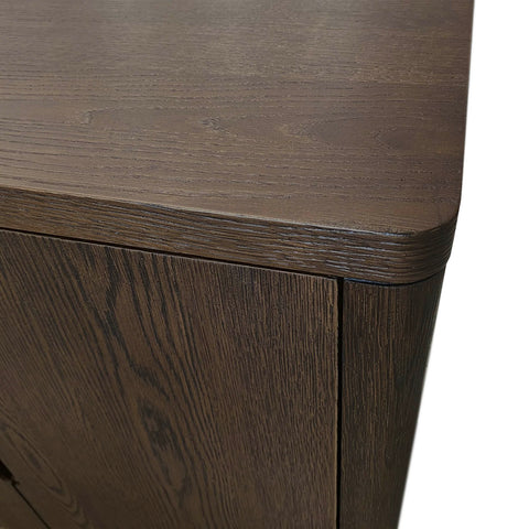 Saint Amond Dark Wood Console Table, Matching Furniture Available - Close Up of Wood 