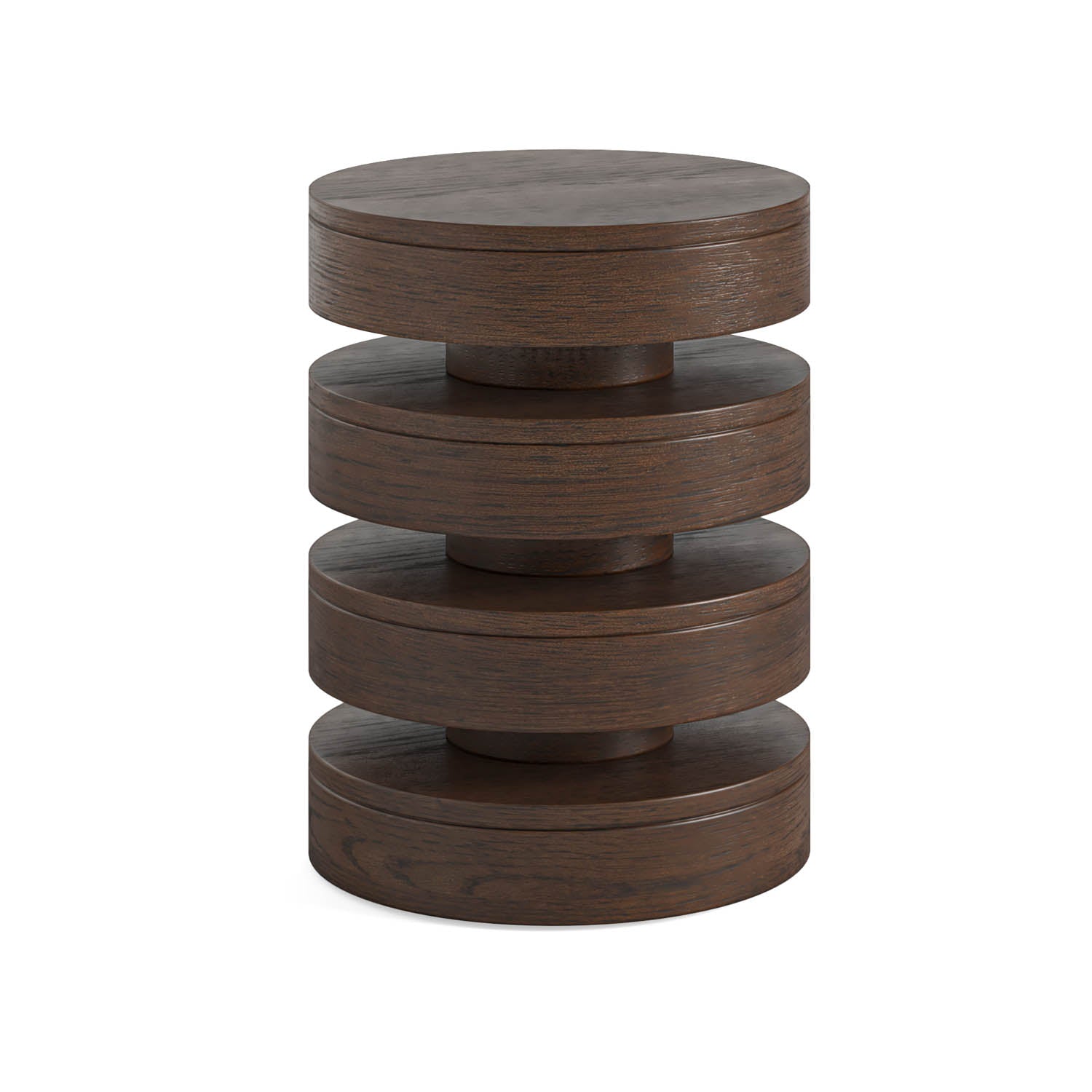 Saint Amond Dark Wood Bobbin Side Table