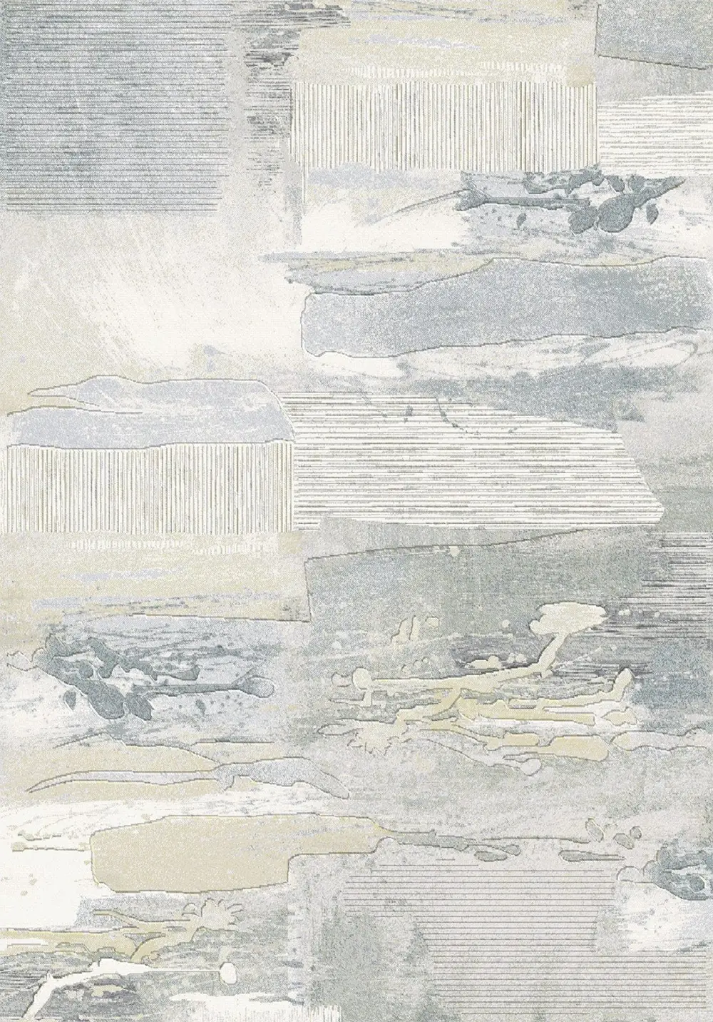 Galleria Modern Abstract Textured Grey Rug