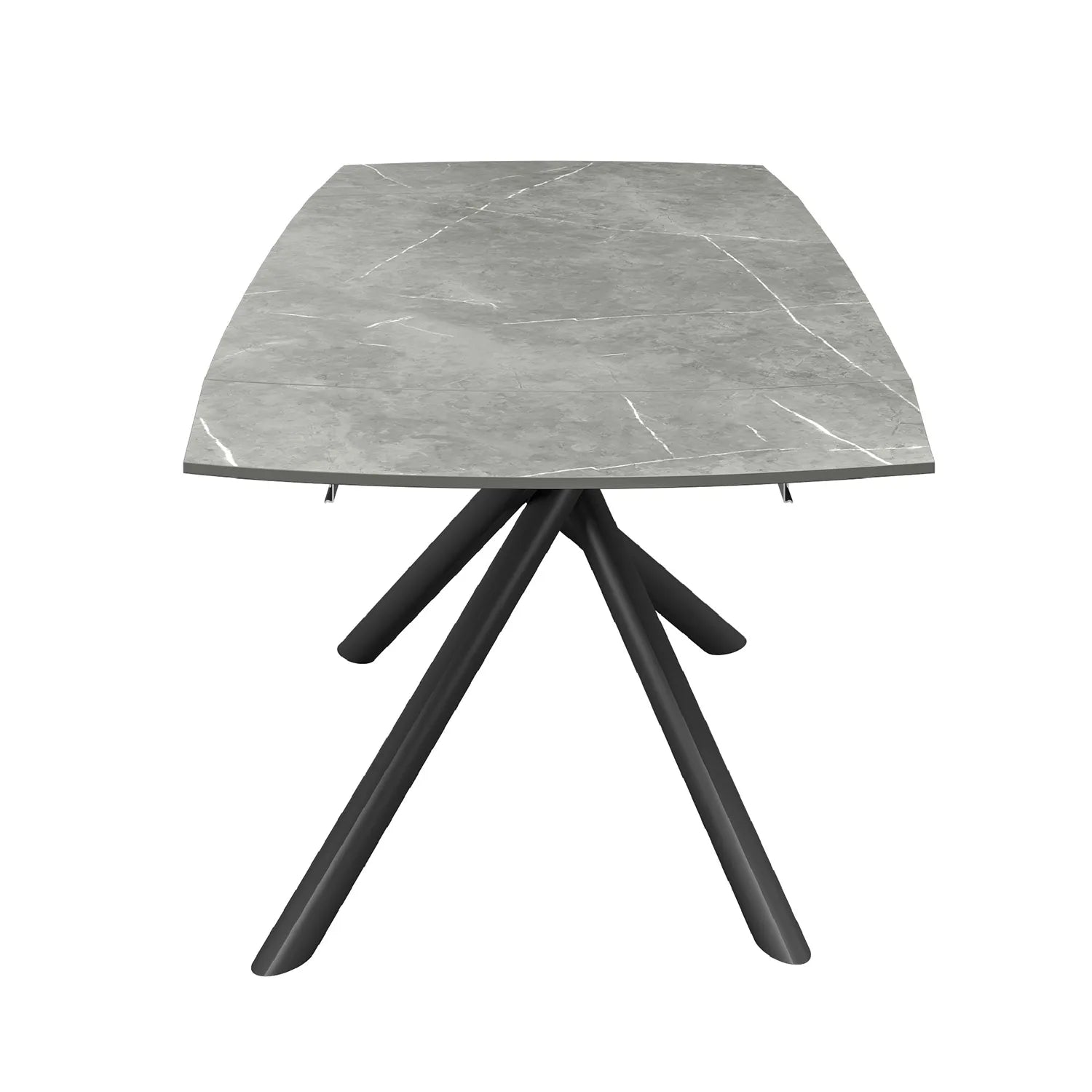 Georgio Matte Grey 120-180cm Ceramic Extending Dining Table