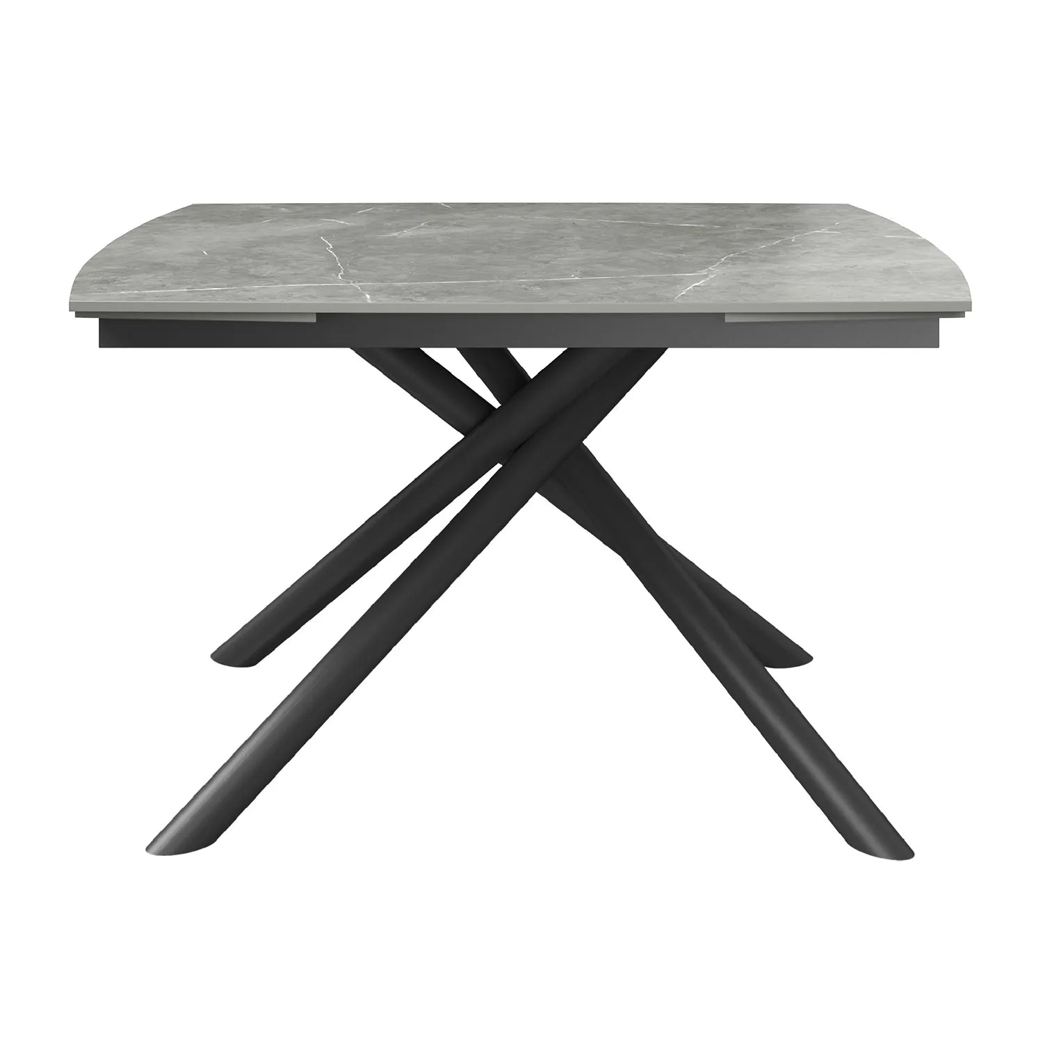 Georgio Matte Grey 120-180cm Ceramic Extending Dining Table