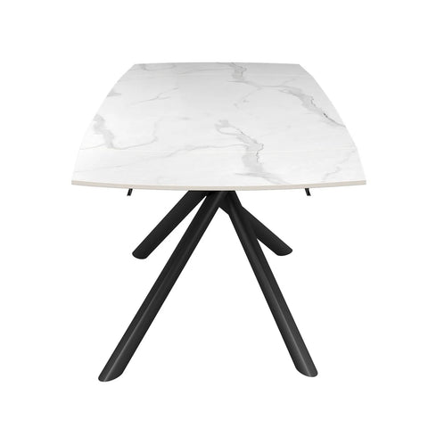 Georgio White 4 Seater Ceramic Extending Dining Table