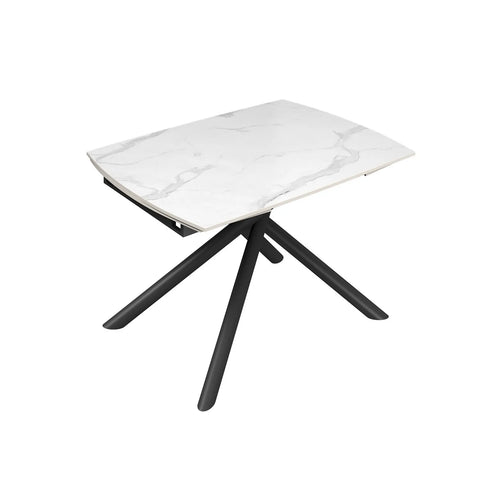 Georgio White 120-180cm Ceramic Extending Dining Table