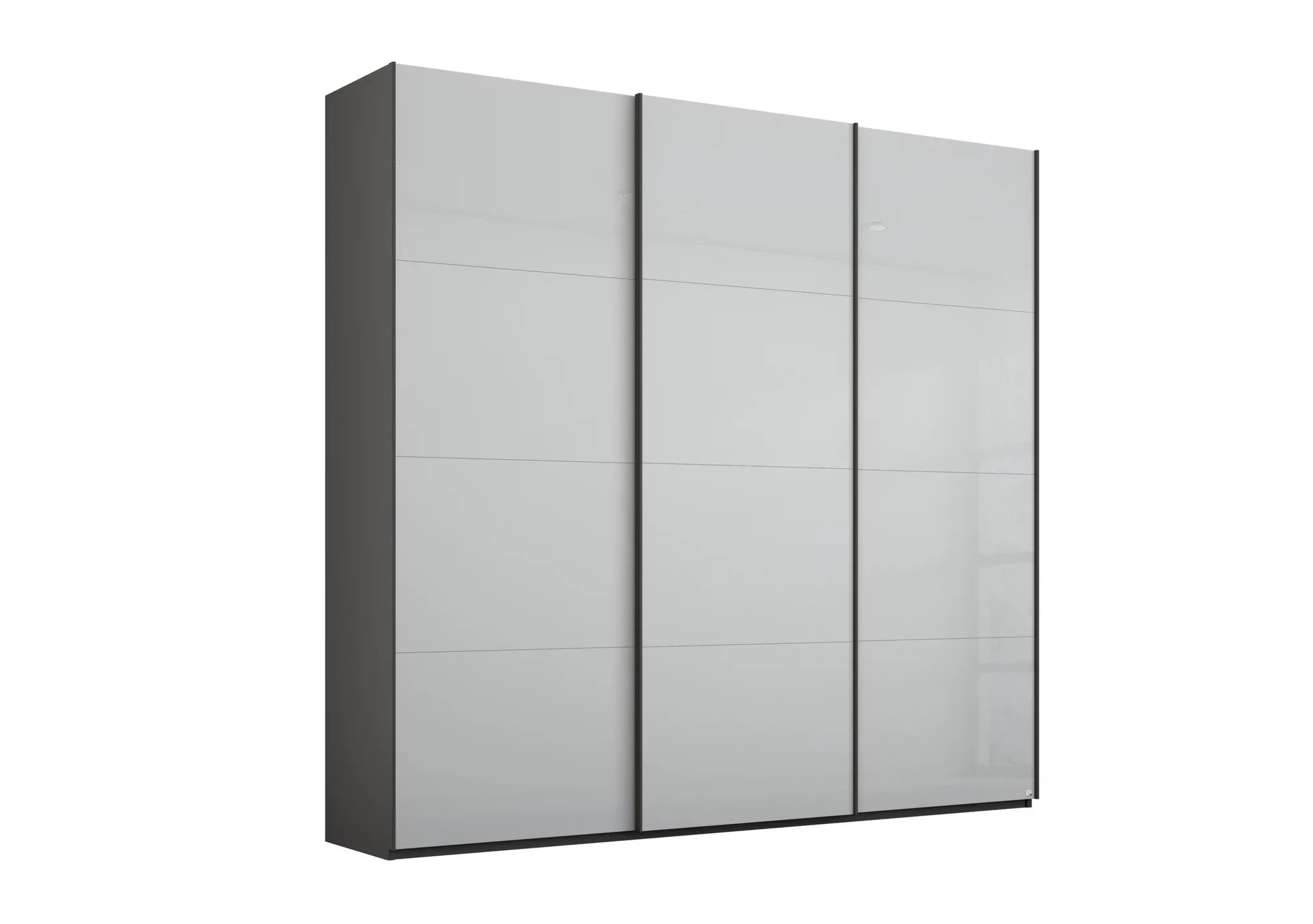 Rauch Forms Silk Grey Glass Triple Sliding Wardrobe