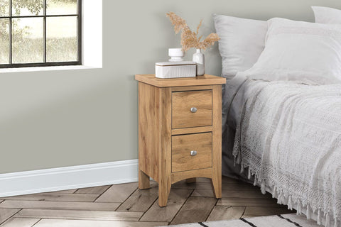 Havencrest 2 Drawer Bedside Oak - Pair