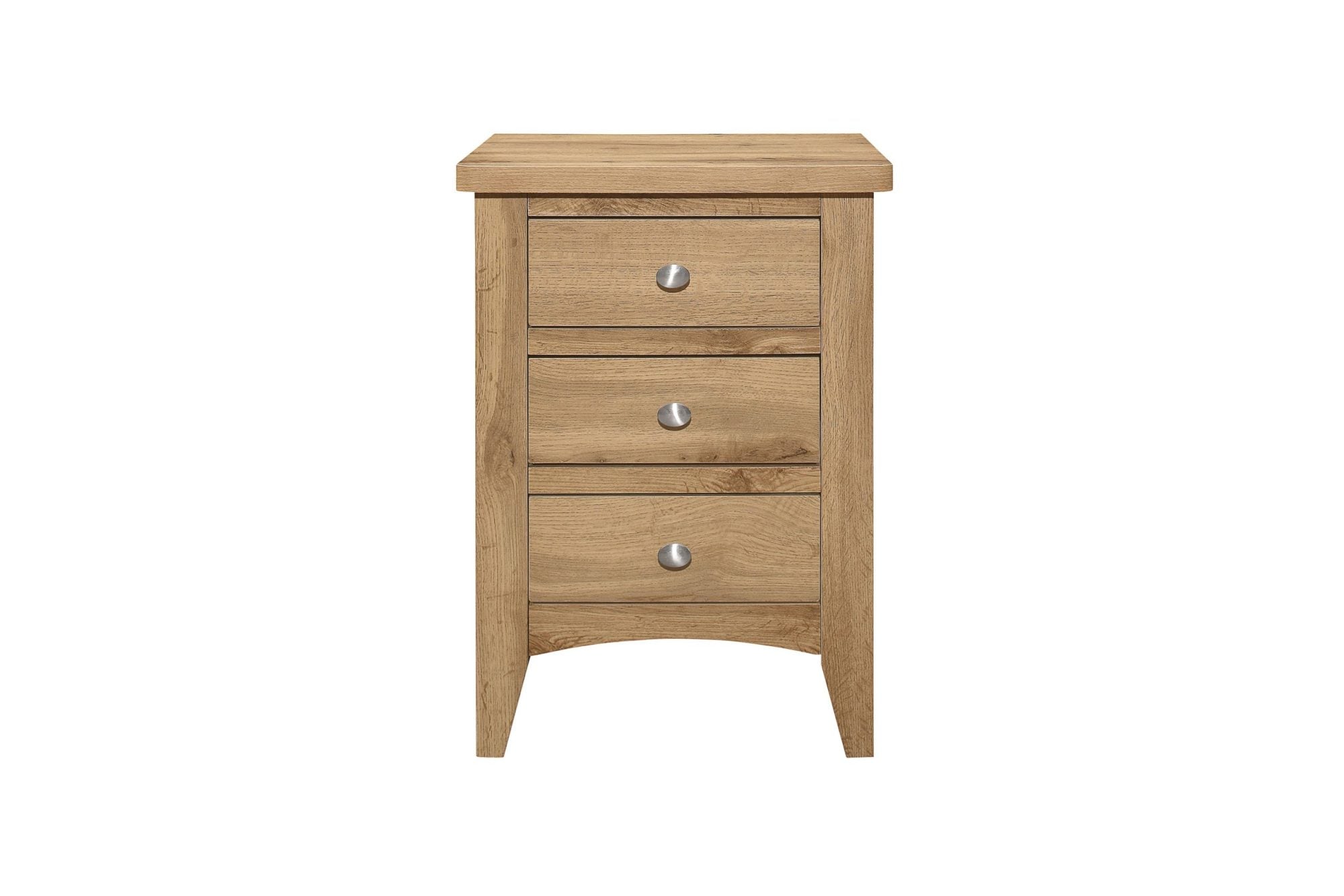 Havencrest 3 Drawer Bedside Oak - Pair