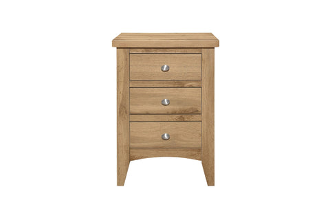 Havencrest 3 Drawer Bedside Oak - Pair