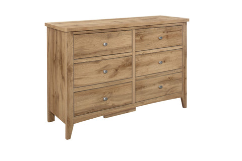 Havencrest 6 Drawer Chest Oak