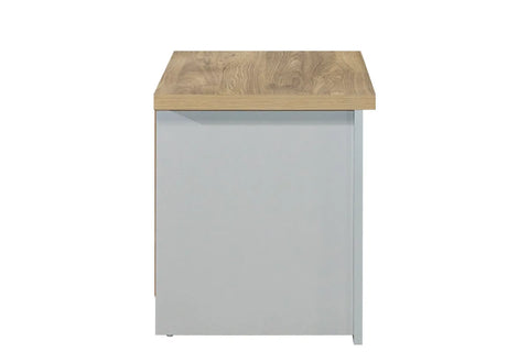 Hillcrest 2 Drawer Bedside Grey & Oak Effect - Pair