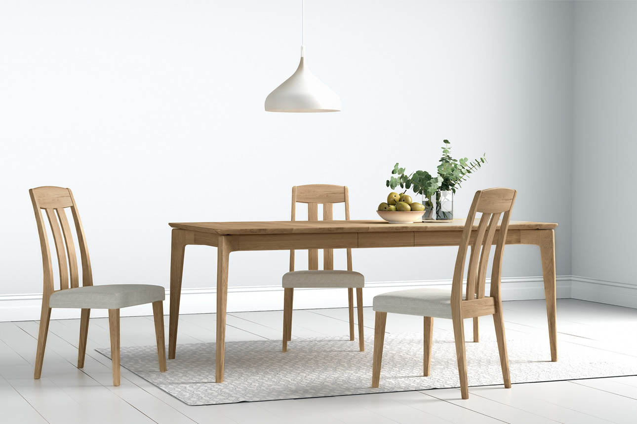 Solace 200cm Extending Natural Oak Dining Table