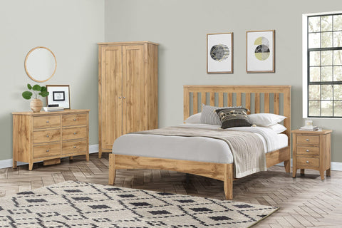 Havencrest 3 Drawer Bedside Oak - Pair