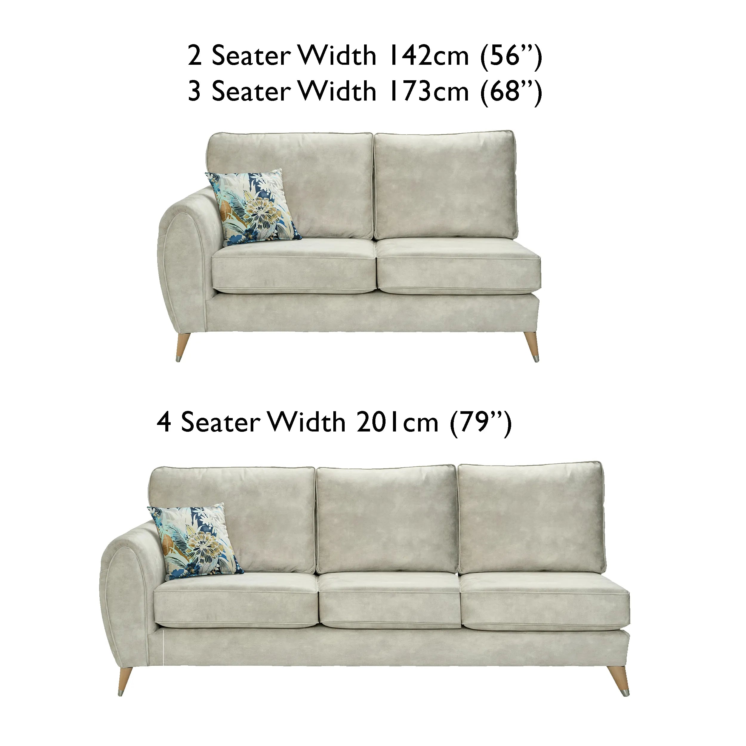 Hourglass Fabric Corner Sofa