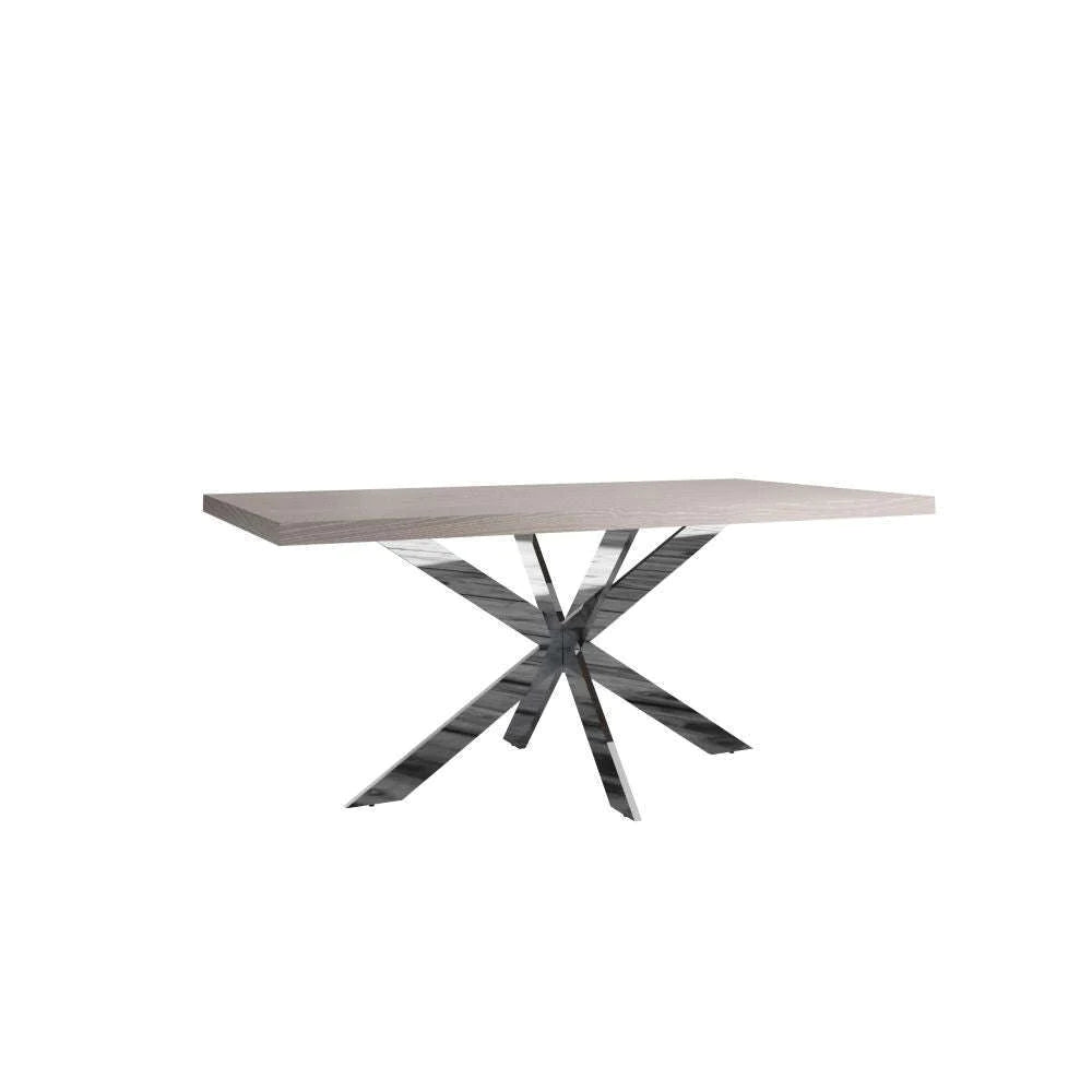 Impressio 1.8M Silver Grey Oak Top Dining Table