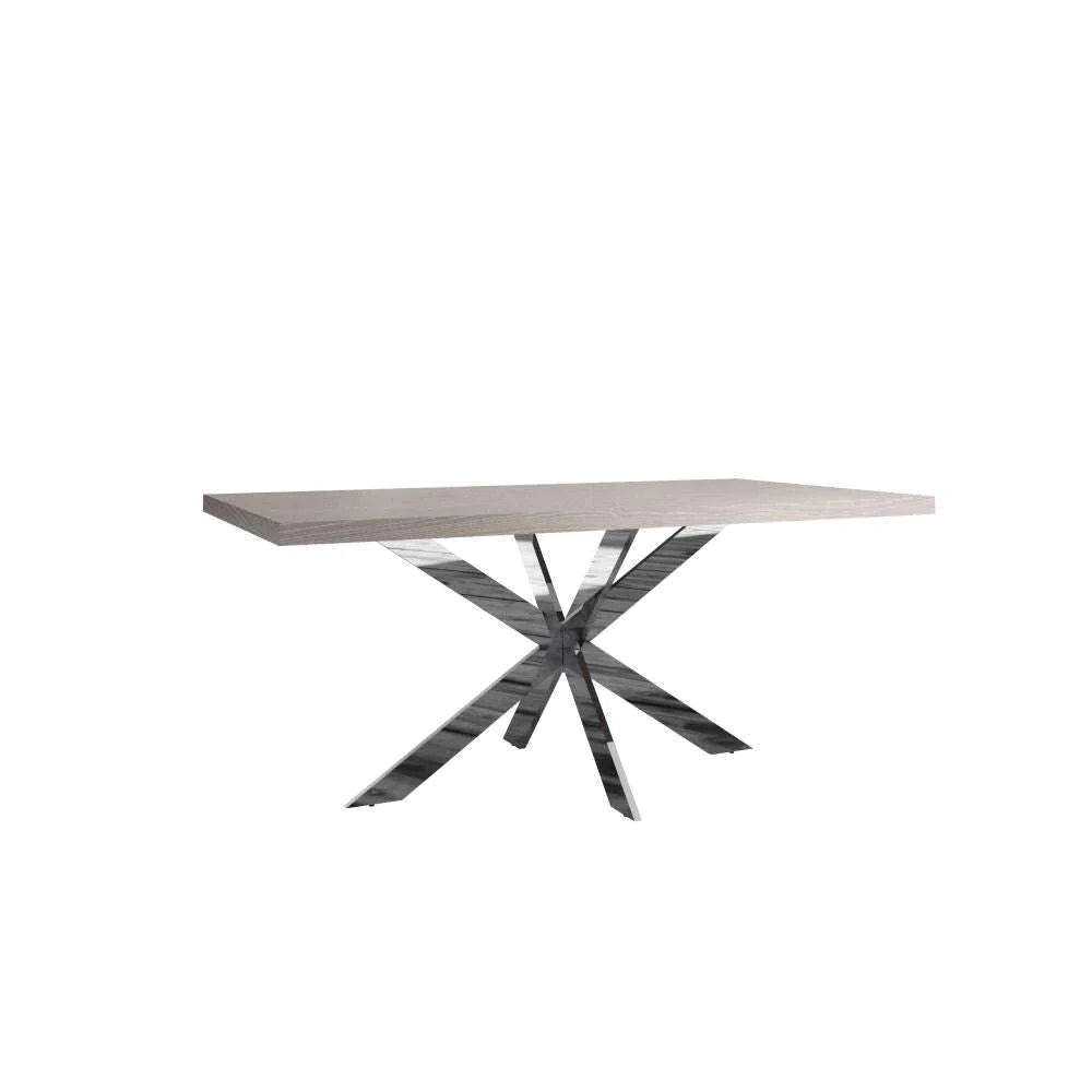 Impressio 2.2M Silver Grey Oak Top Dining Table