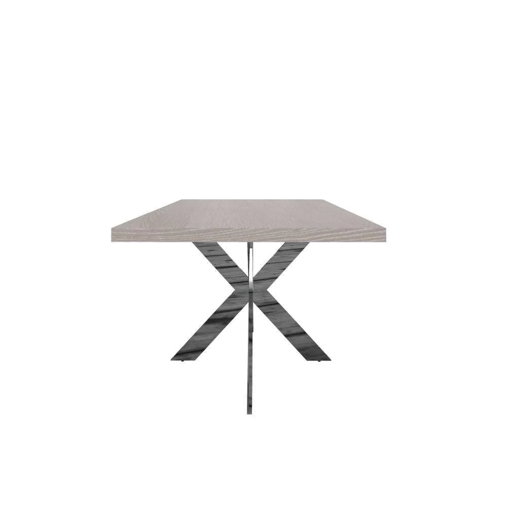 Impressio 1.8M Silver Grey Oak Top Dining Table