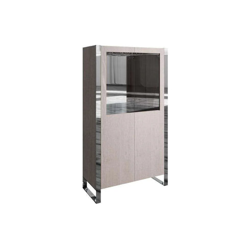 Kettle Home ID DC 02 Impressio Silver Grey Oak Large Modern Drinks Cabinet