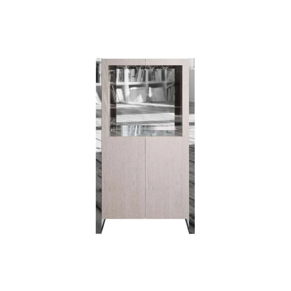 Impressio Silver Grey Oak Large Modern Drinks Cabinet