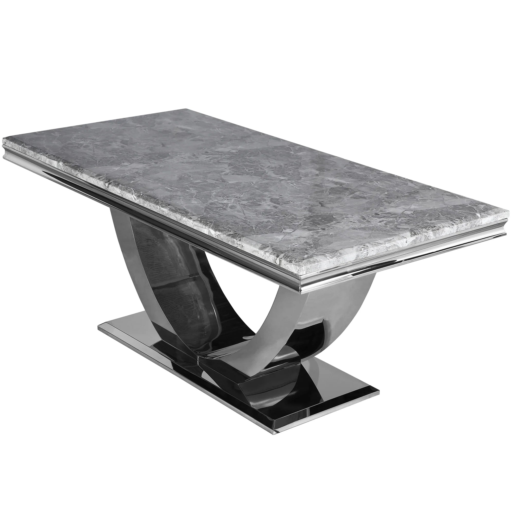 Bentley Venice Grey Marble Top Dining Table