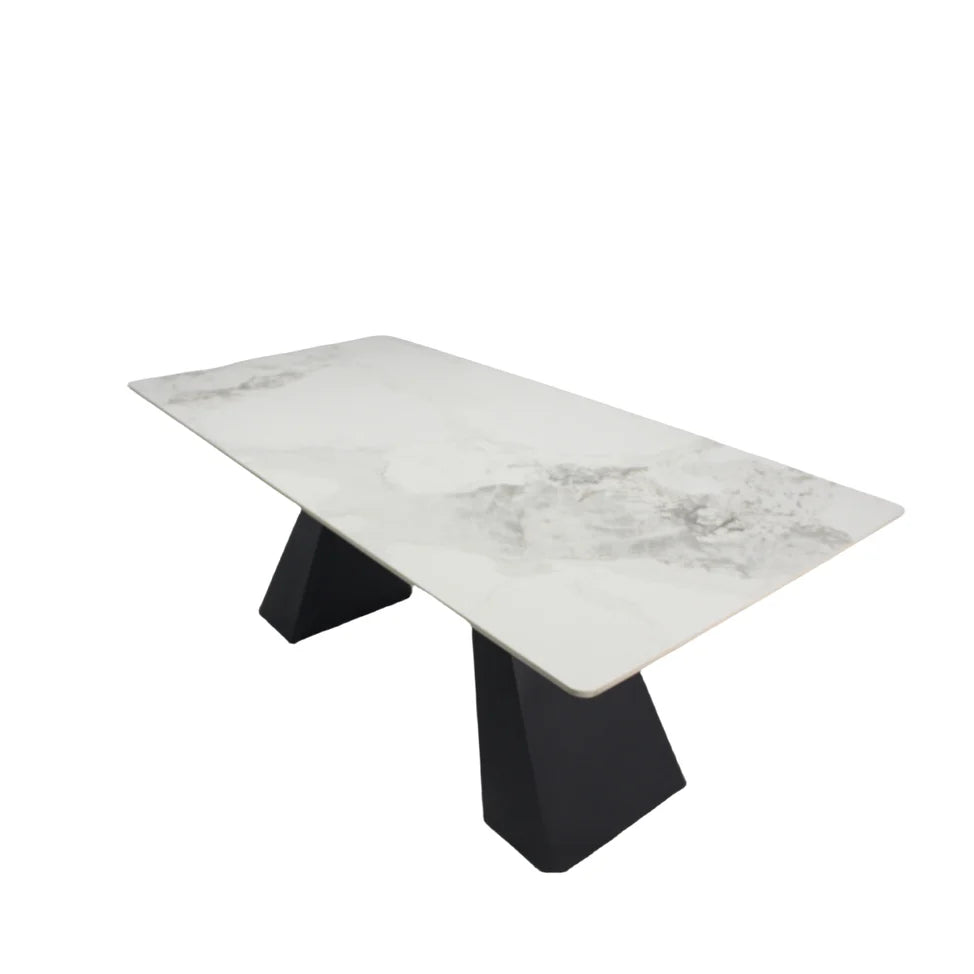 Casa 1.8M White Milan Ceramic Dining Table