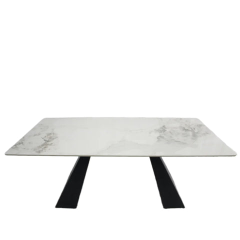 Casa 1.8M White Milan Ceramic Dining Table