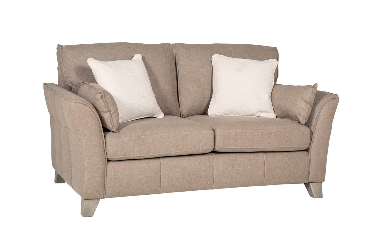 Elias 2 Seater Biscuit Fabric Upholstered Sofa