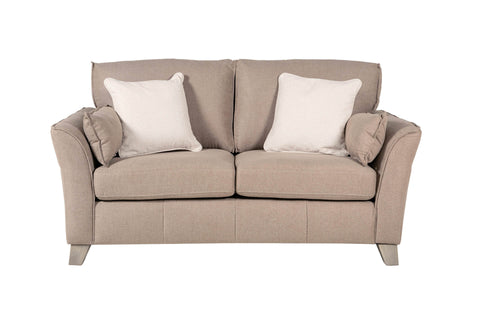 Elias 2 Seater Biscuit Fabric Upholstered Sofa