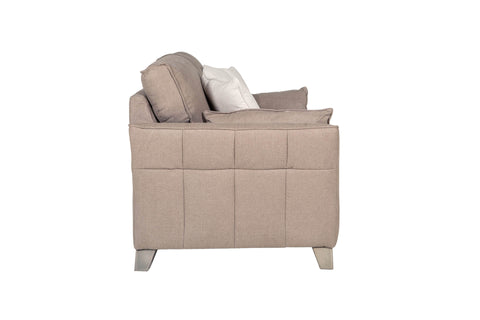 Elias 2 Seater Biscuit Fabric Upholstered Sofa