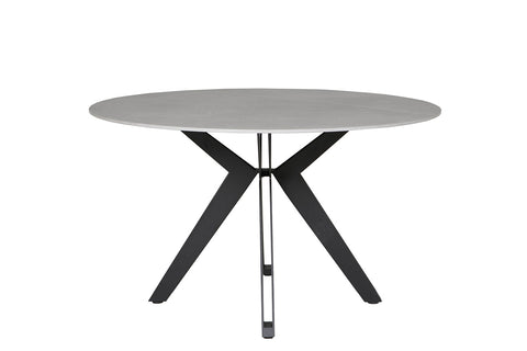 Falcon 130cm Grey Sintered Stone Round Dining Table Set