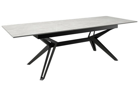 Falcon Light Grey Sintered Stone Extending Dining Table