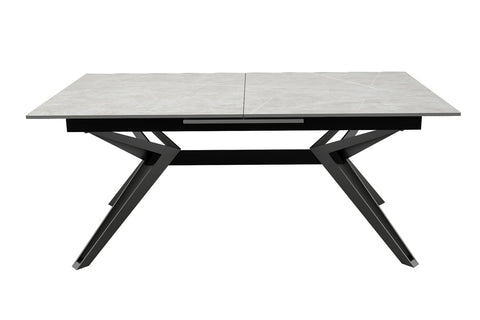 Falcon Light Grey 1.8M Sintered Stone Extending Dining Table