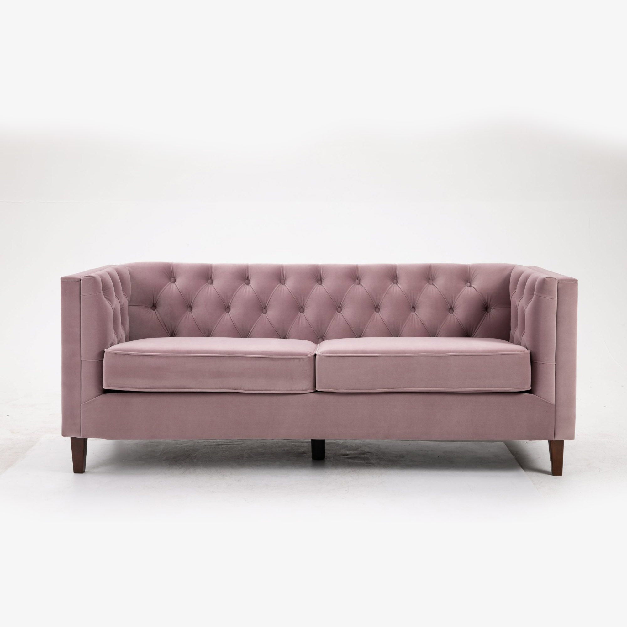 Finn Plush Pink Chesterfield 3 Seater Sofa