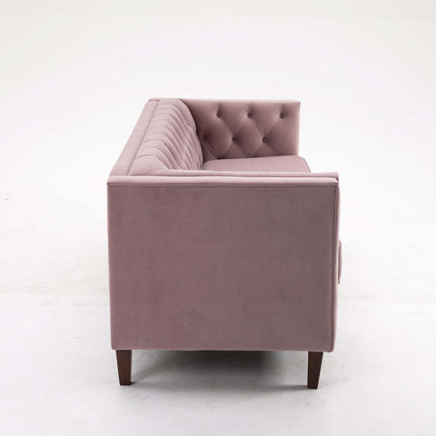 Finn Plush Pink Chesterfield 3 Seater Sofa