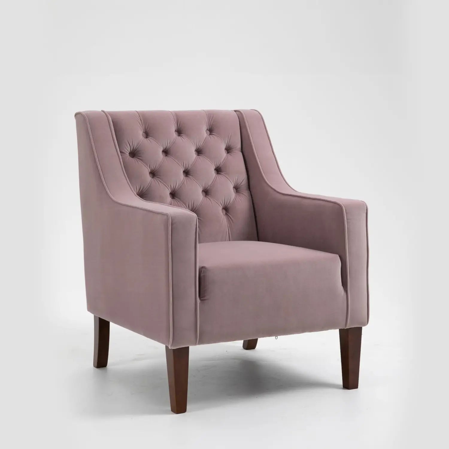 Finn Plush Pink Chesterfield Arm Chair